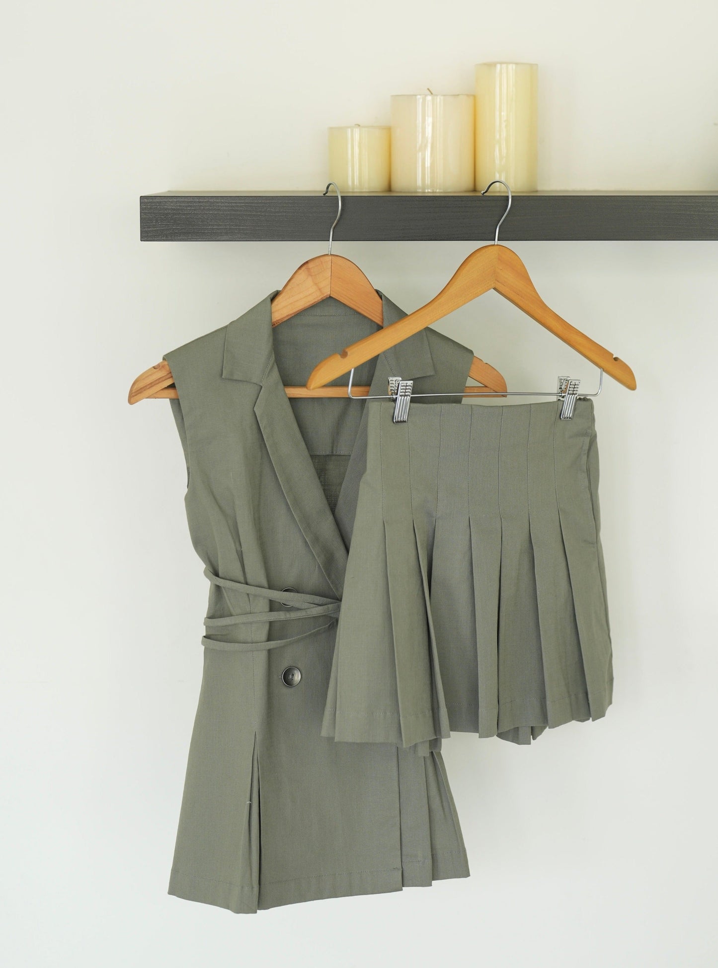 Olivia Pleated Mini Skirt
