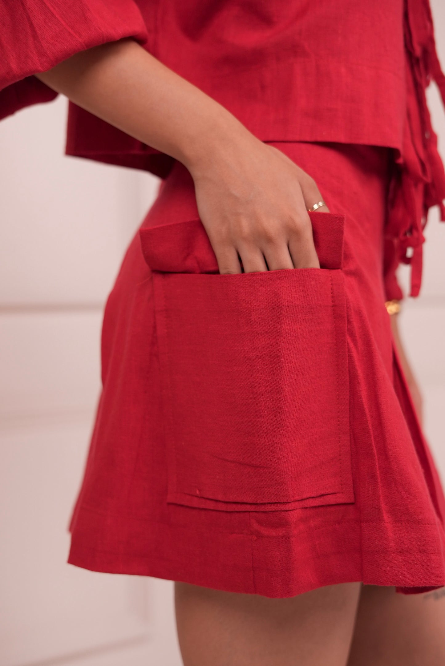 Scarlet Mini Skirt Set