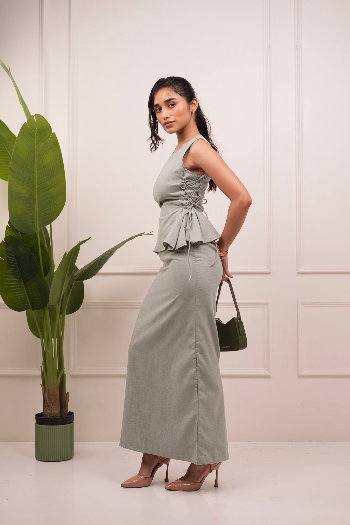 Mira Peplum Skirt Set