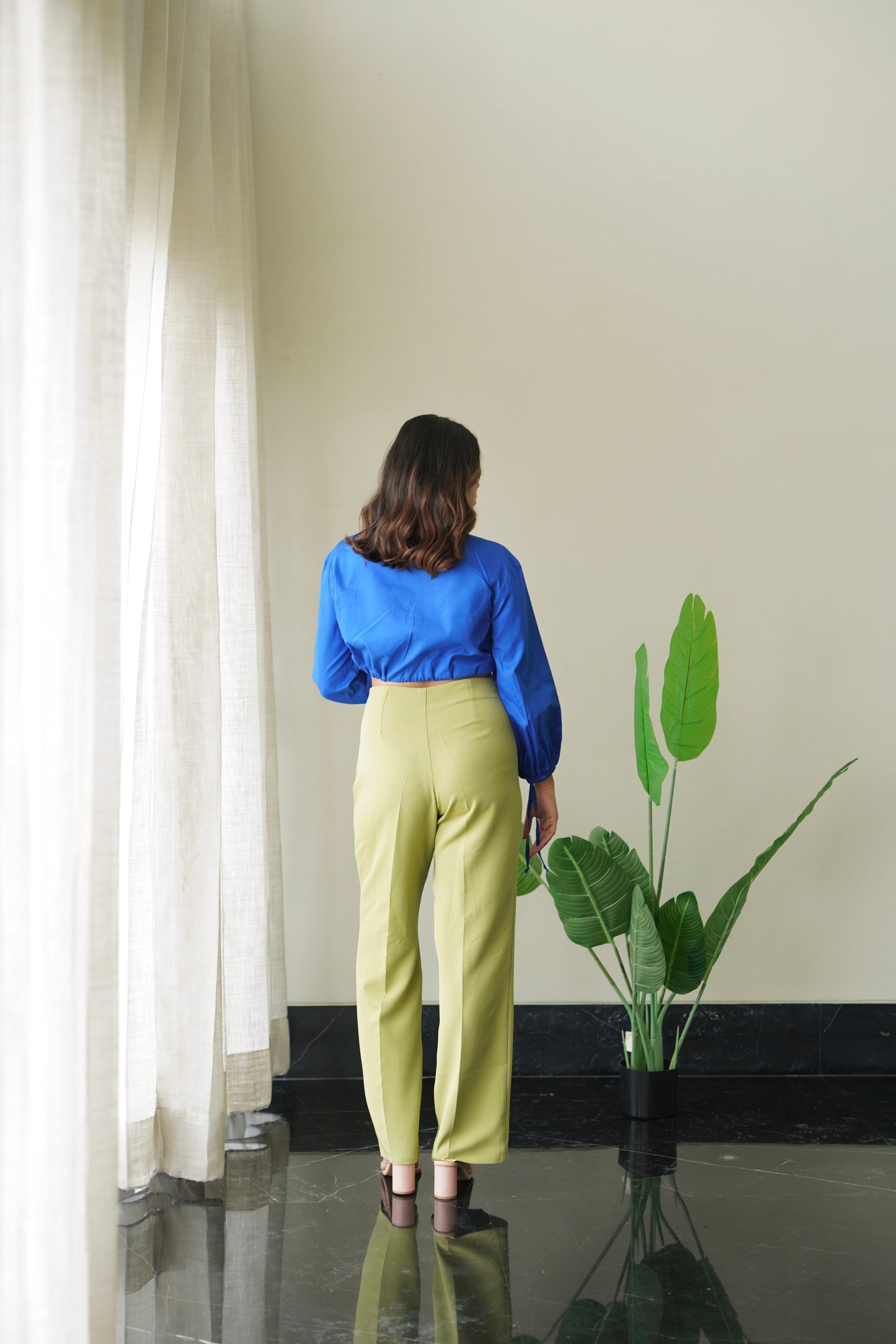 Cobalt Cropped Shirt