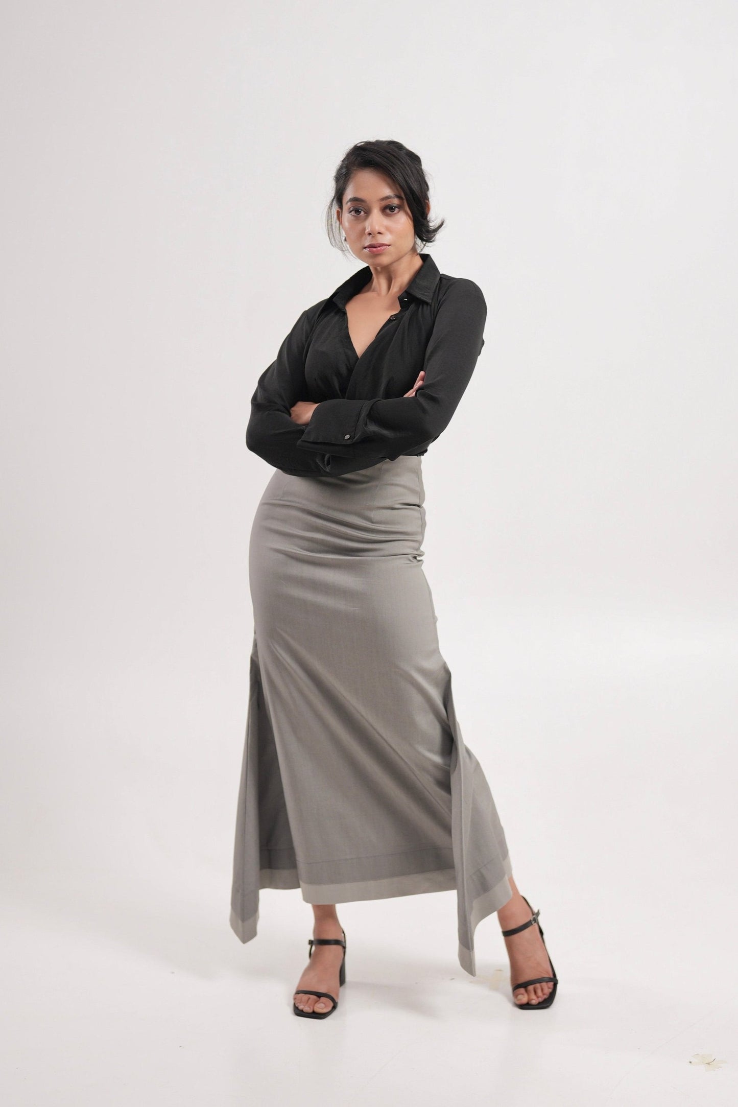 Steel Grey Mermaid Skirt