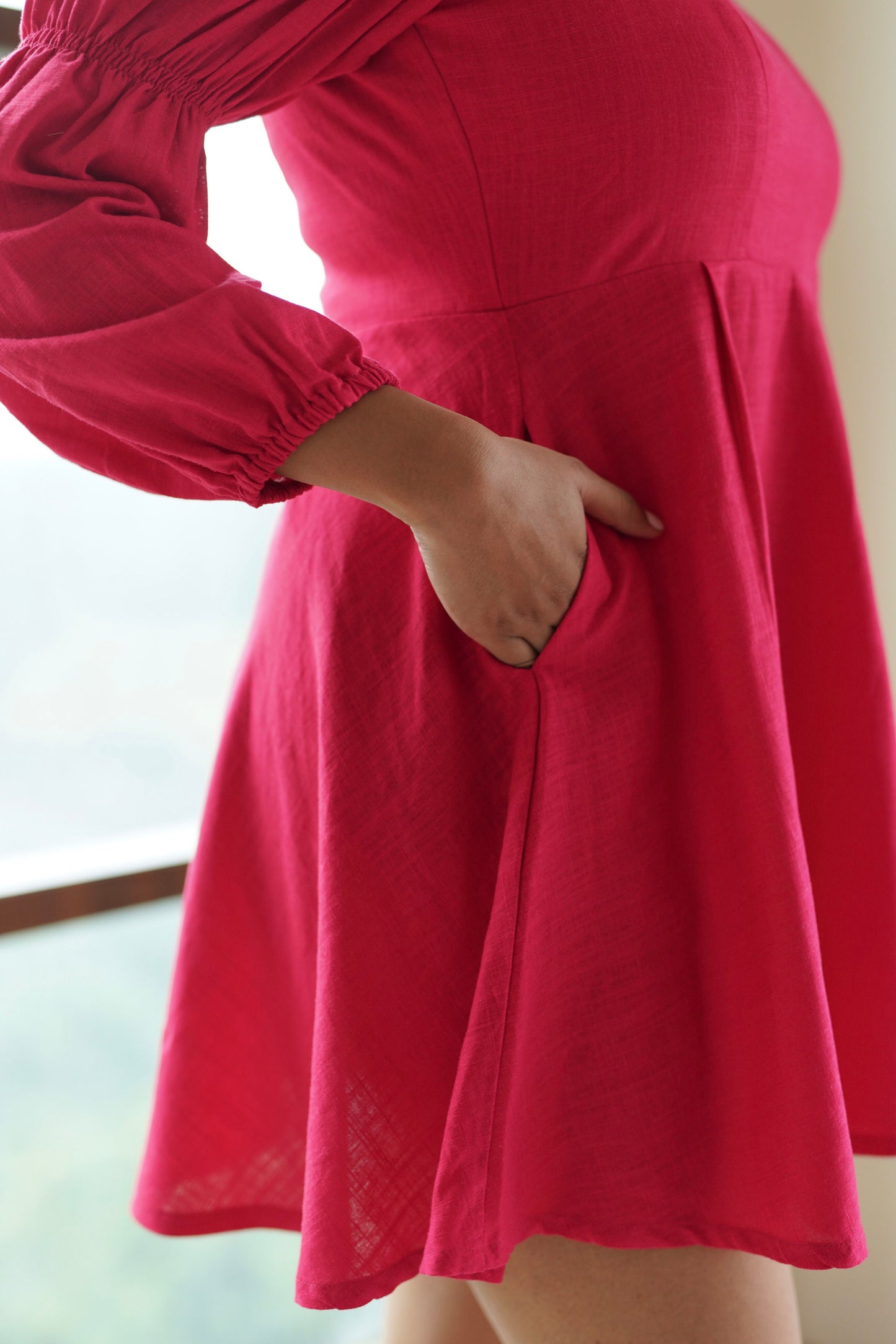 Peony Pink Flare Dress