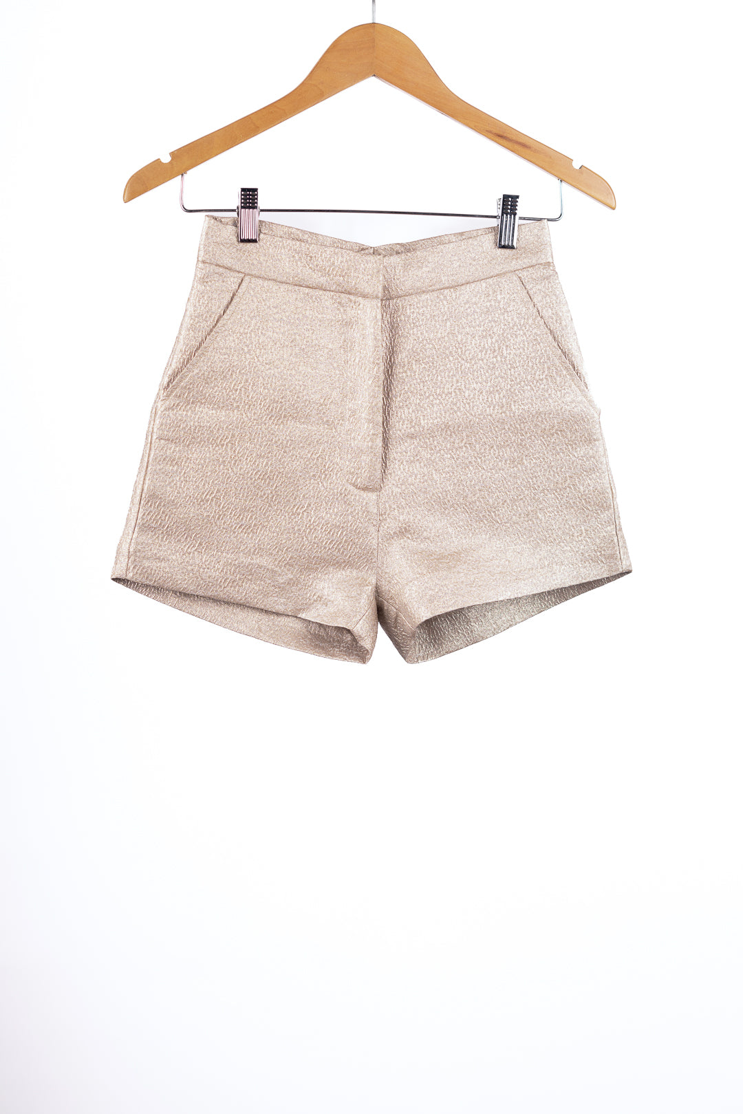 Gold A-line Shorts