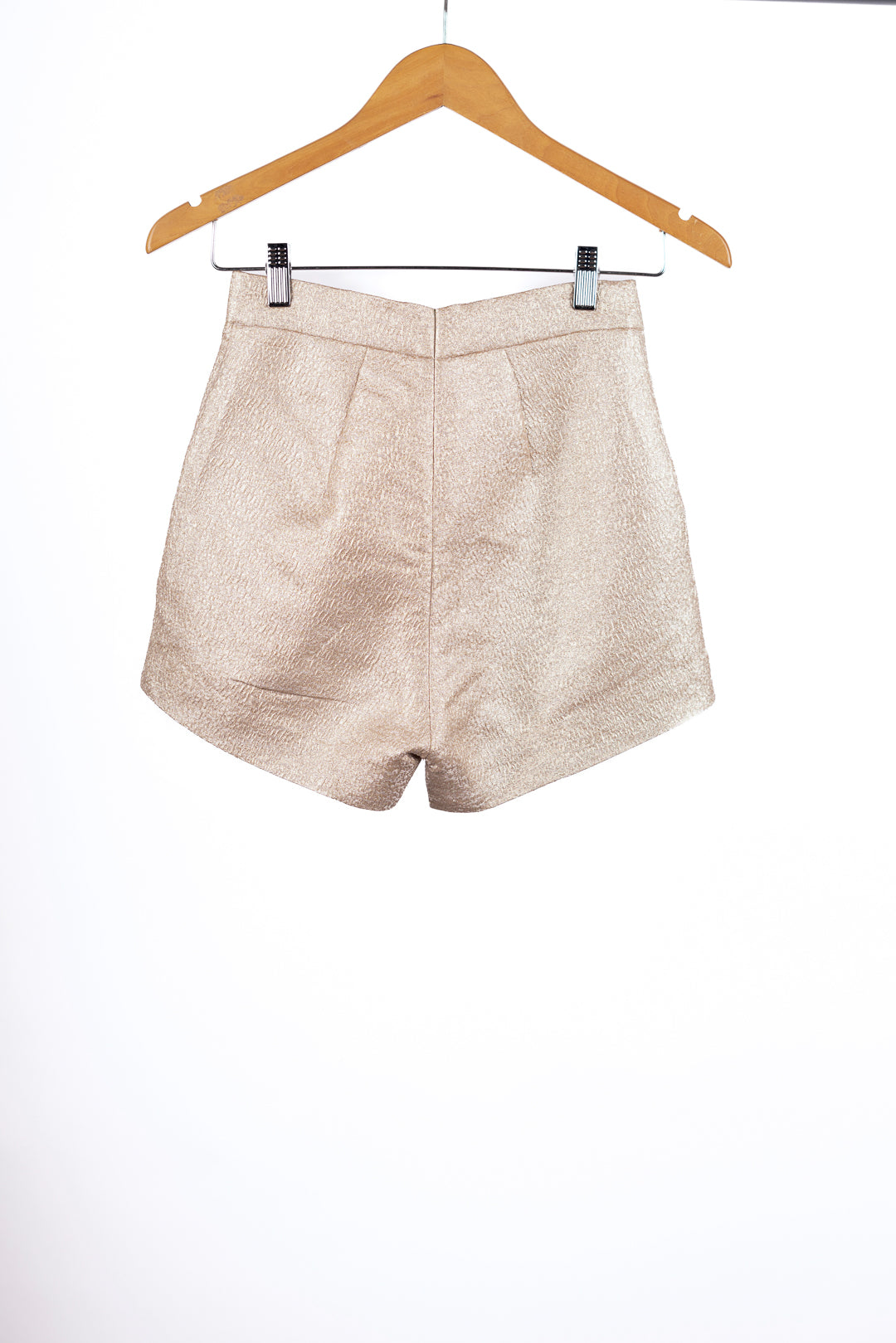 Gold A-line Shorts