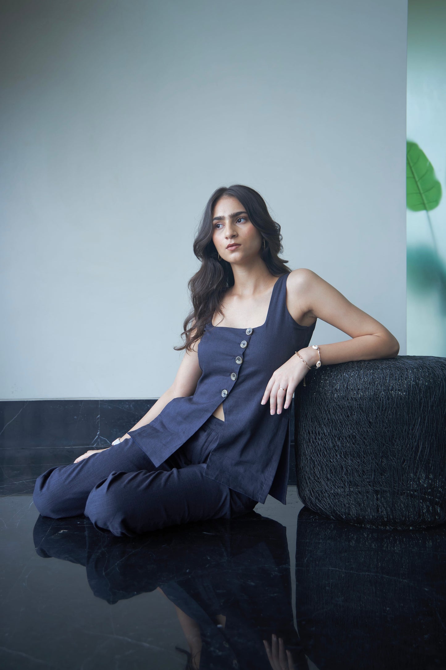 Dusky Blue Pant Set