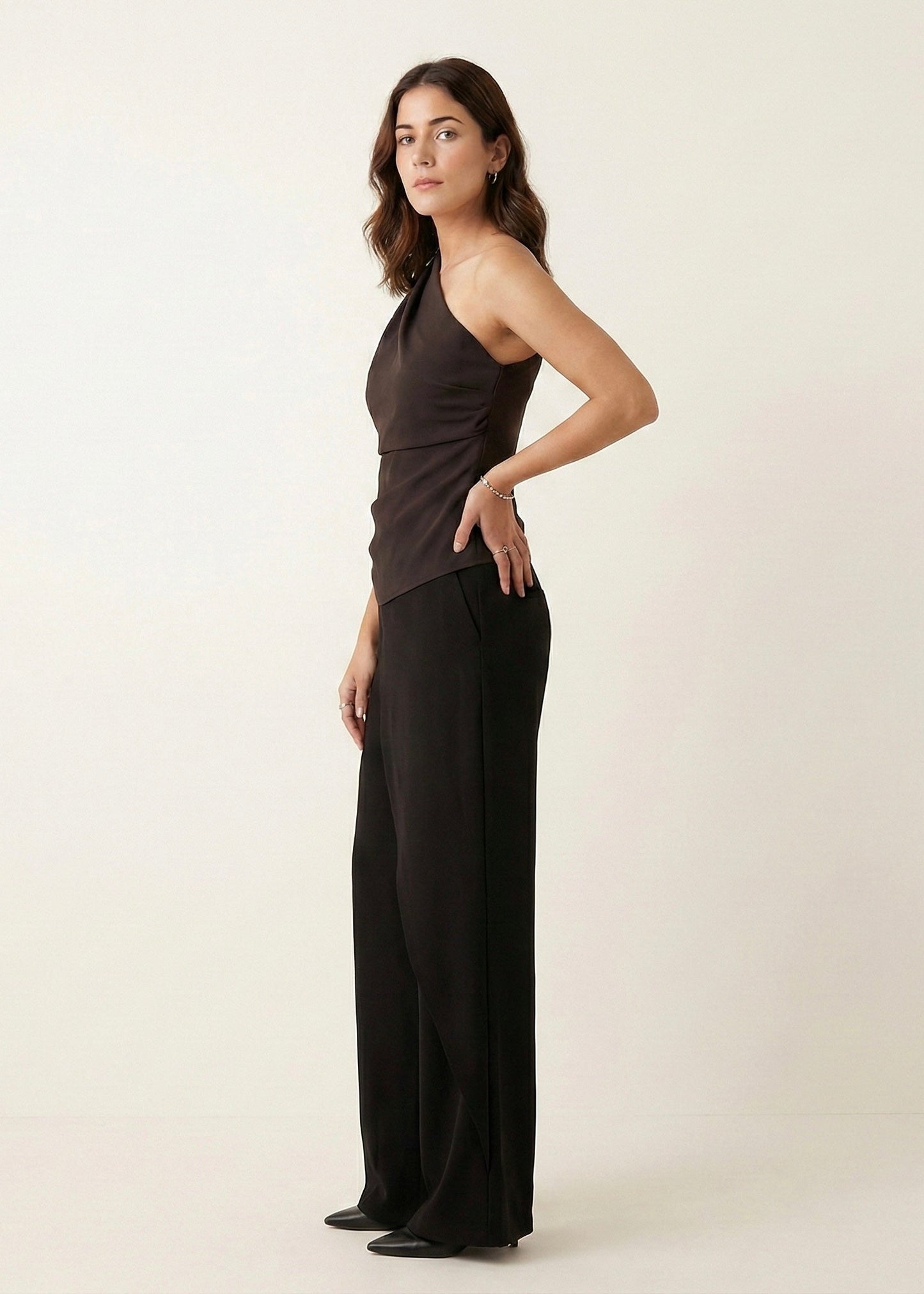 Soft Suede Drape Top