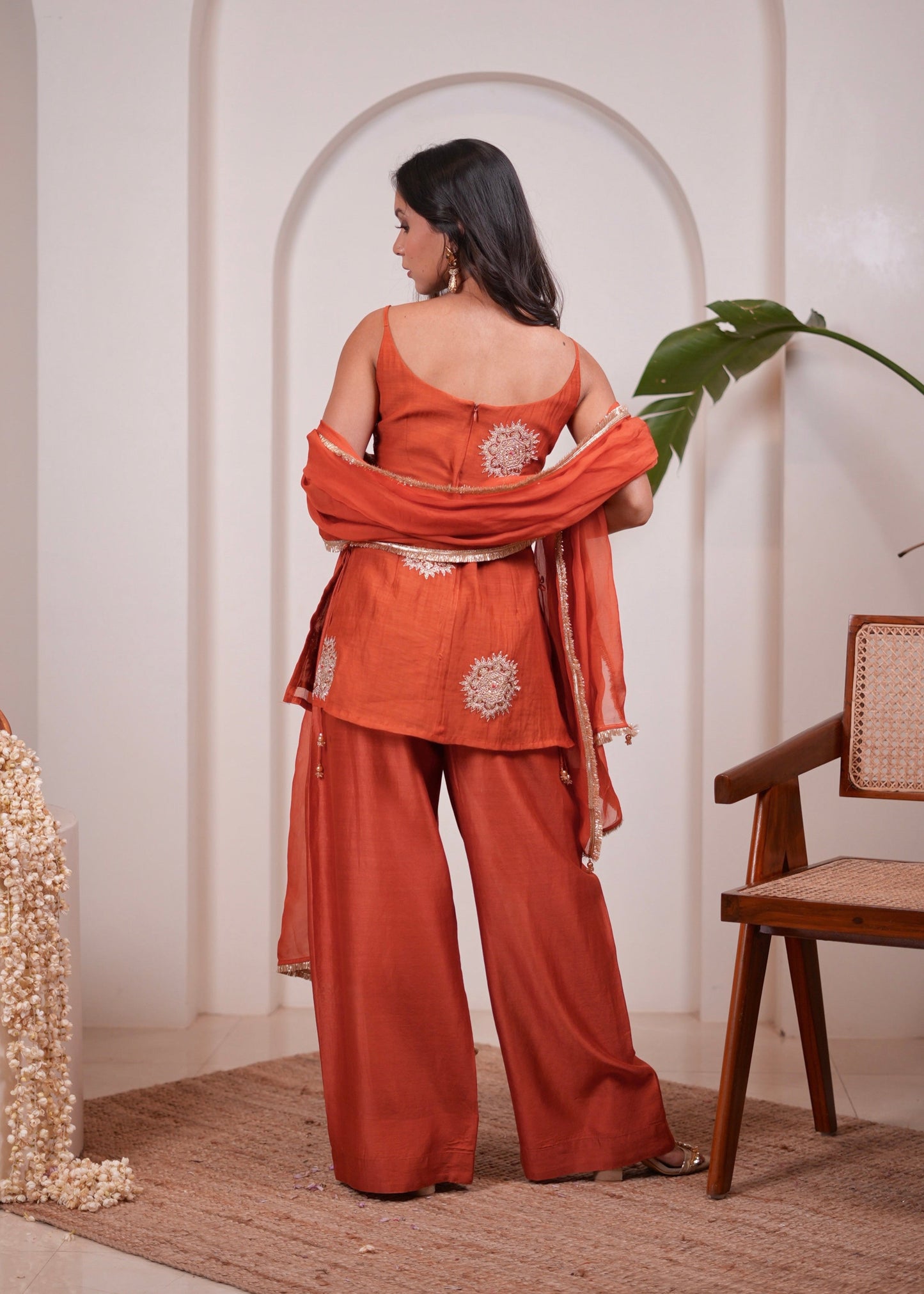 Tangerine Salwar Set