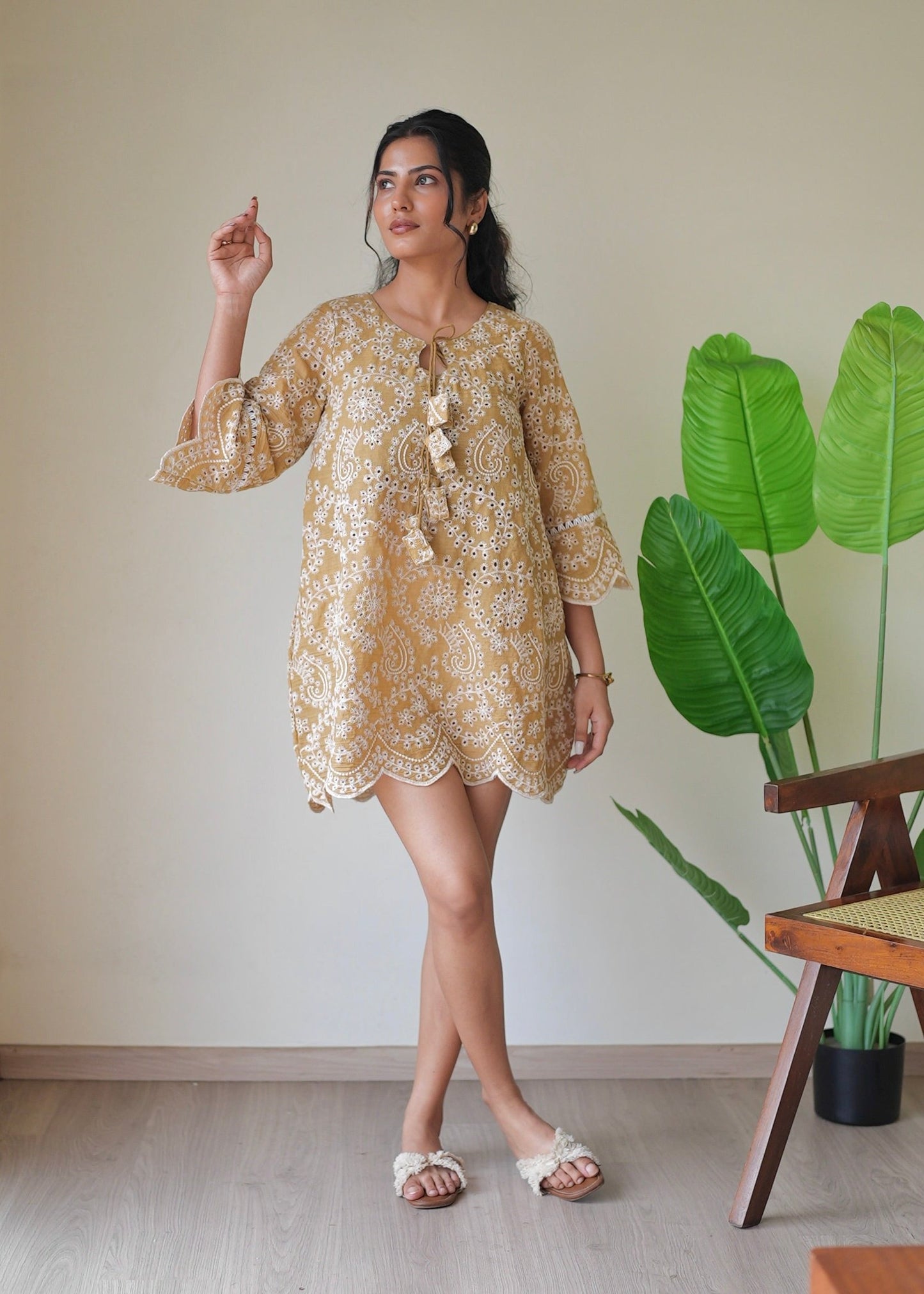 Marigold Cutwork Dress