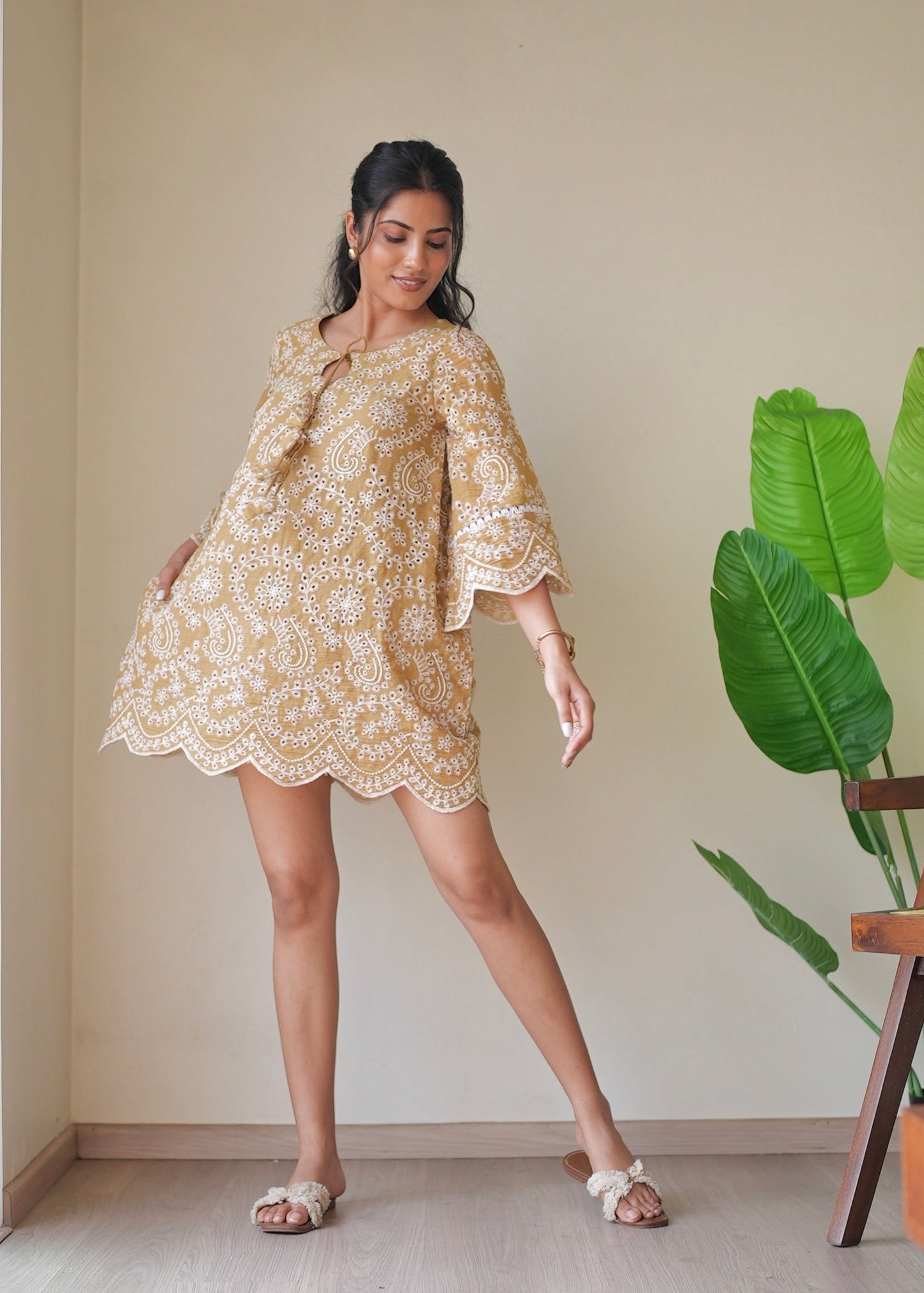 Marigold Cutwork Dress