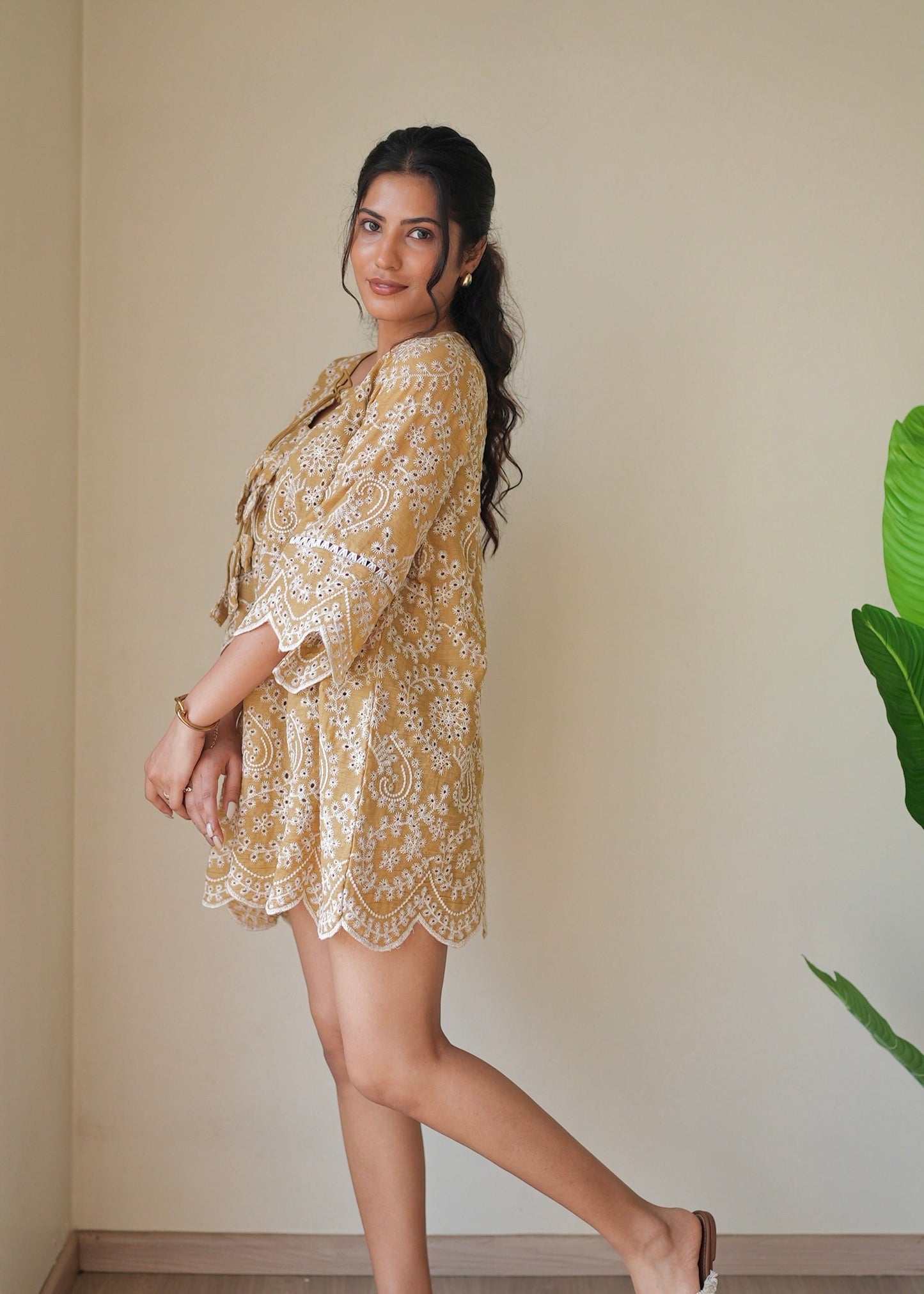 Marigold Cutwork Dress