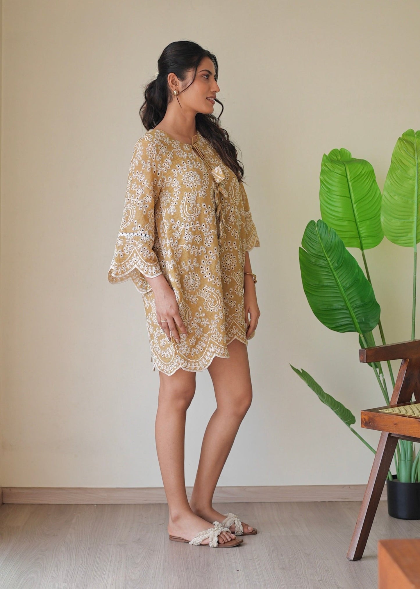 Marigold Cutwork Dress