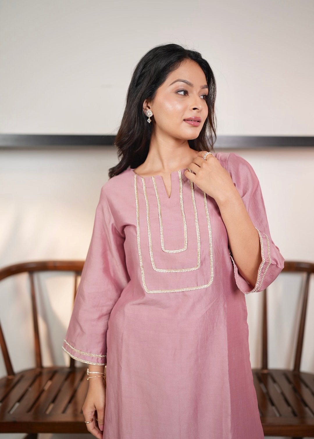 Dusty Rose Kurta Set