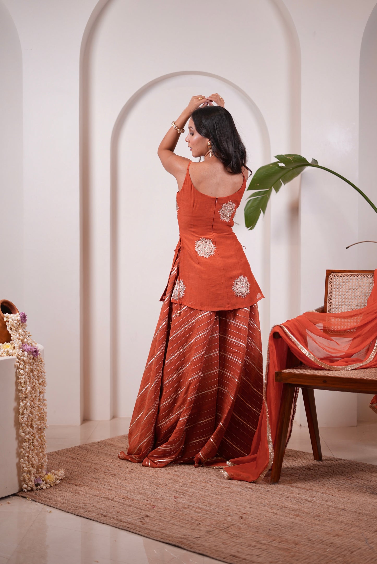 Tangerine Flared Set