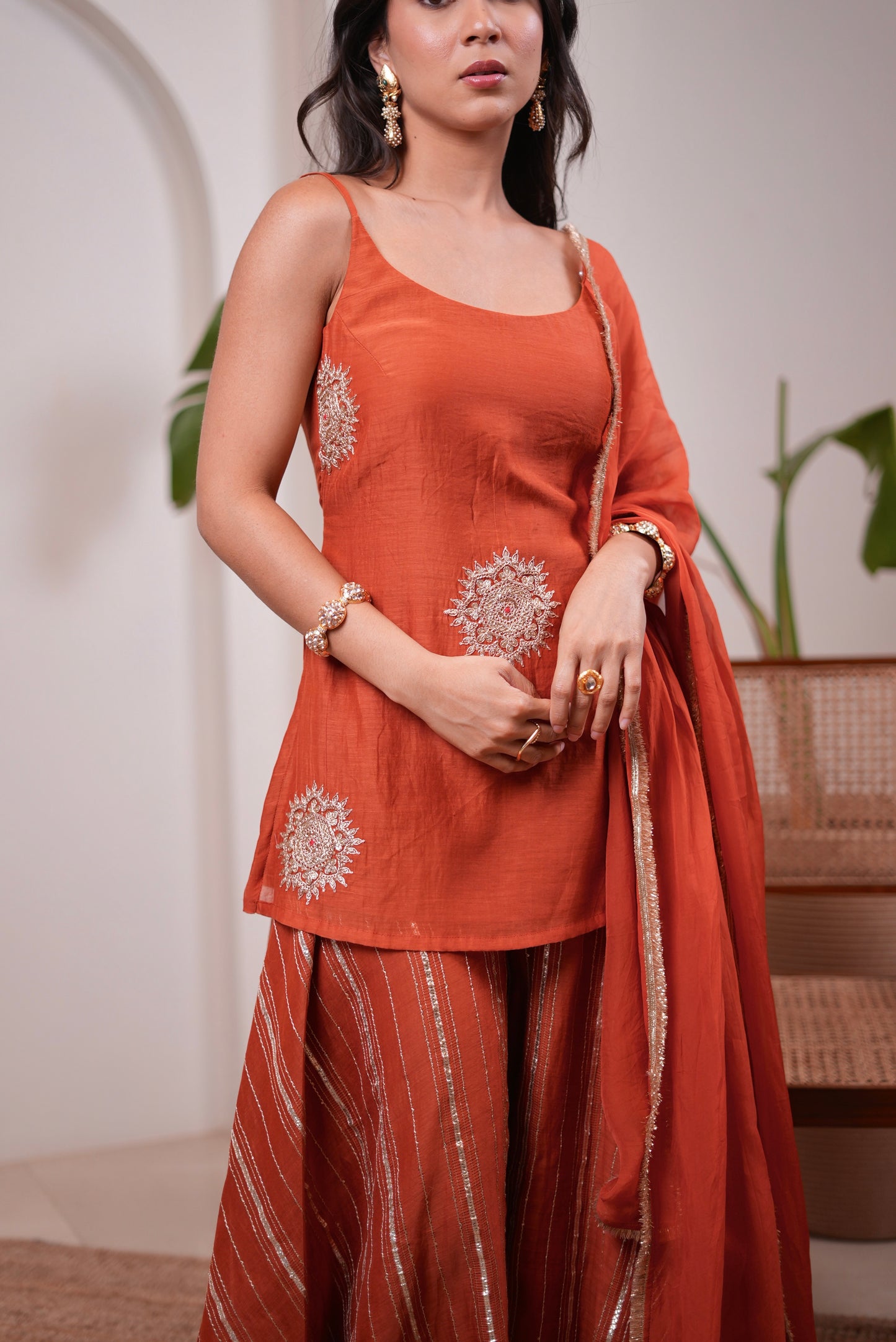 Tangerine Flared Set