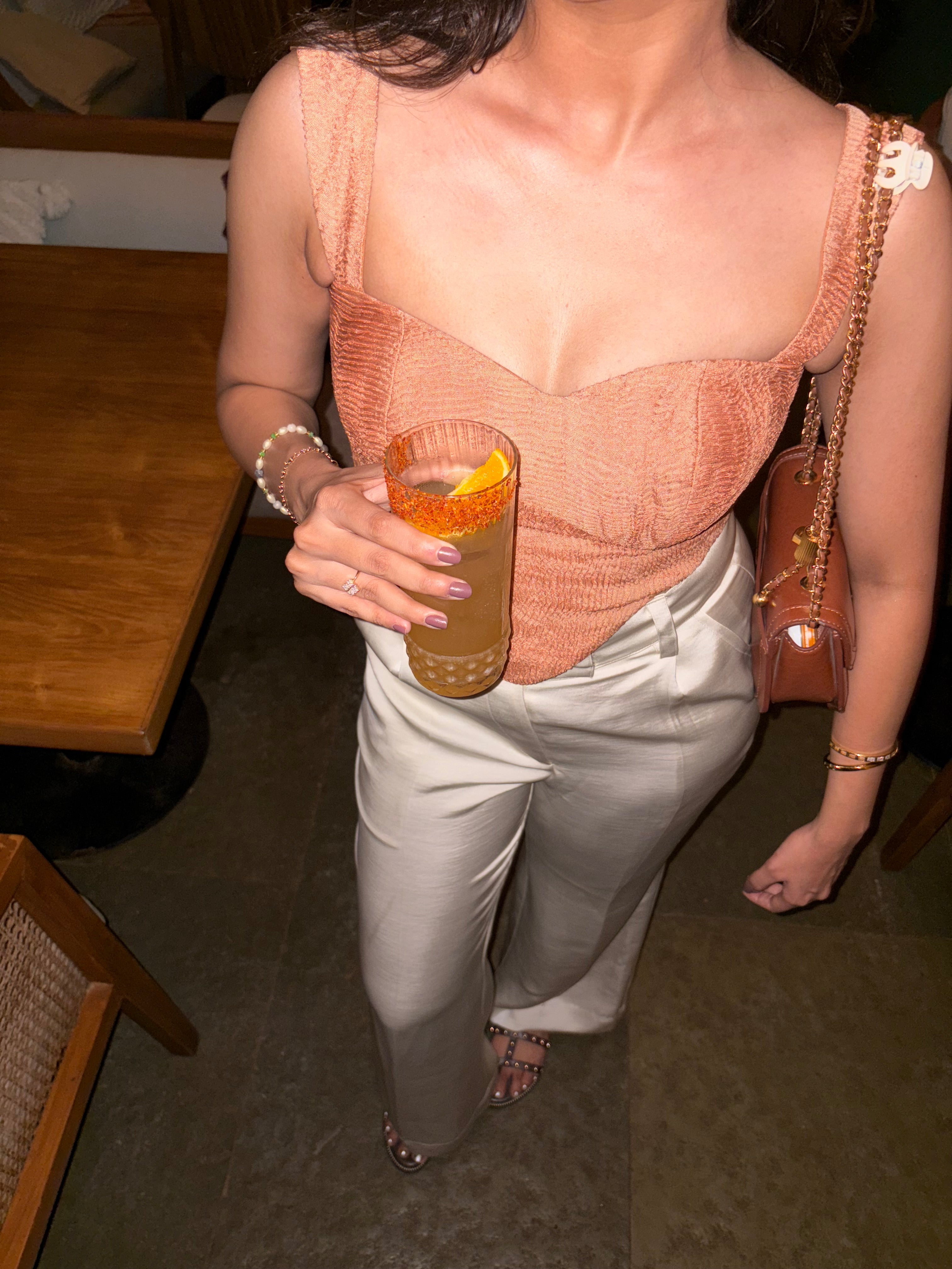 Rust Textured Top