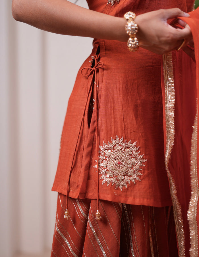 Tangerine Flared Set