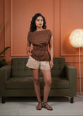 Mocha Tie Up Top