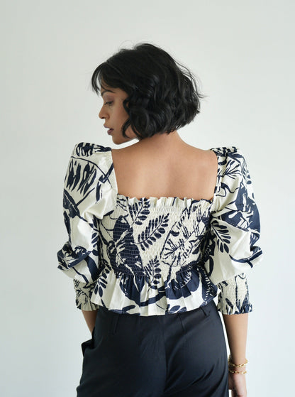 Fleur Puffy Sleeve Top