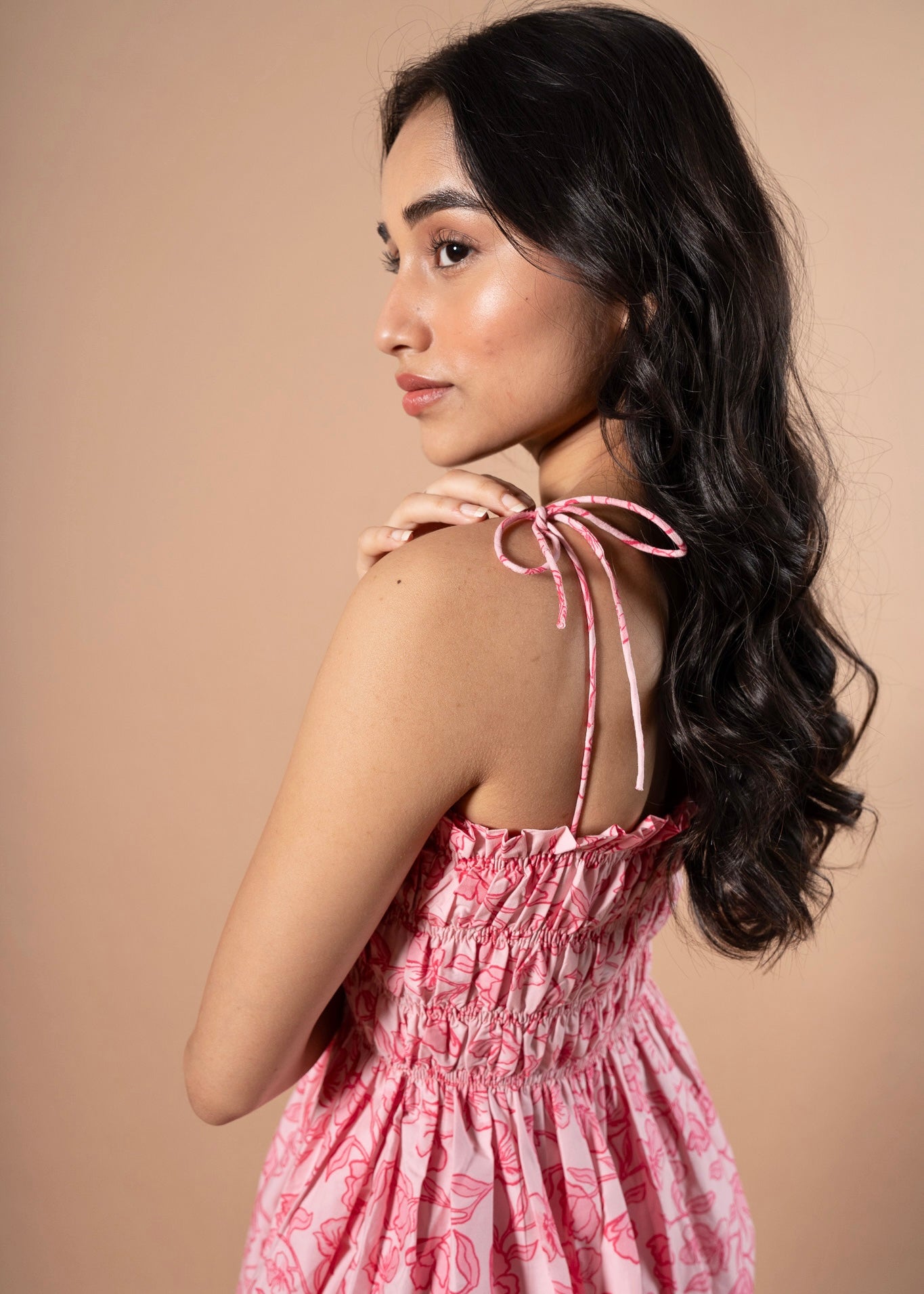 Fleur Pocketed Maxi Dress (Rose)