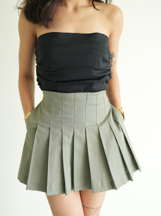 Olivia Pleated Mini Skirt