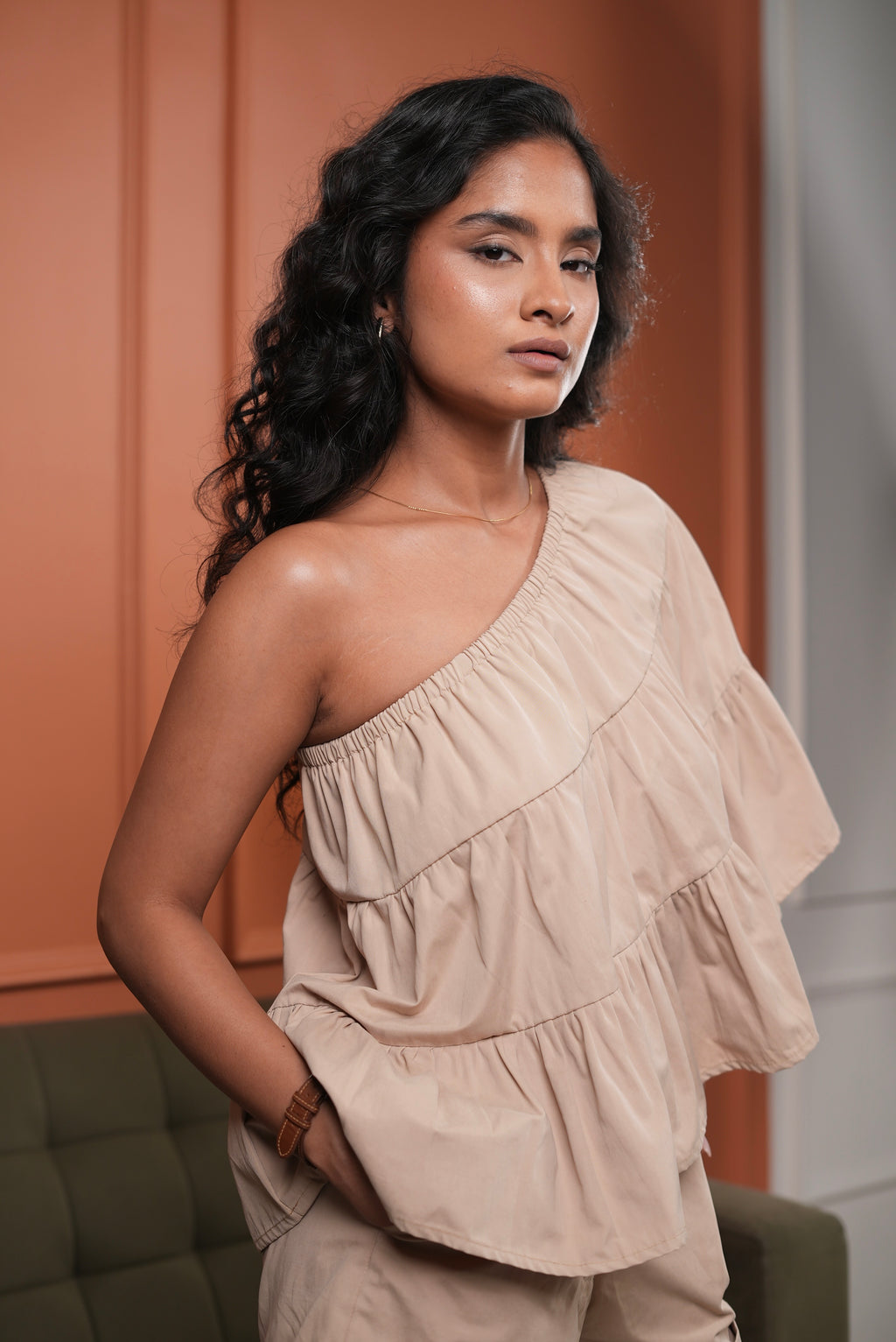 Shopper's Frill Top & Shorts Set