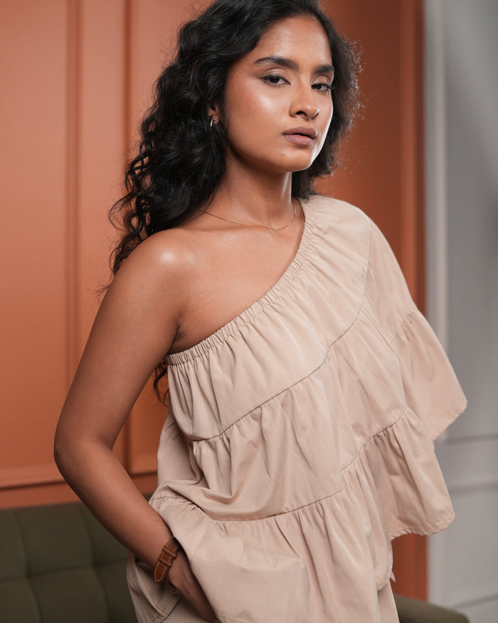 Shopper's Frill Top & Shorts Set