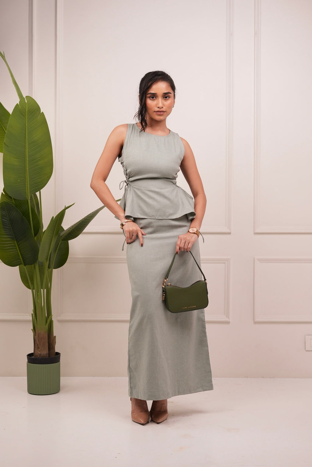 Mira Peplum Skirt Set