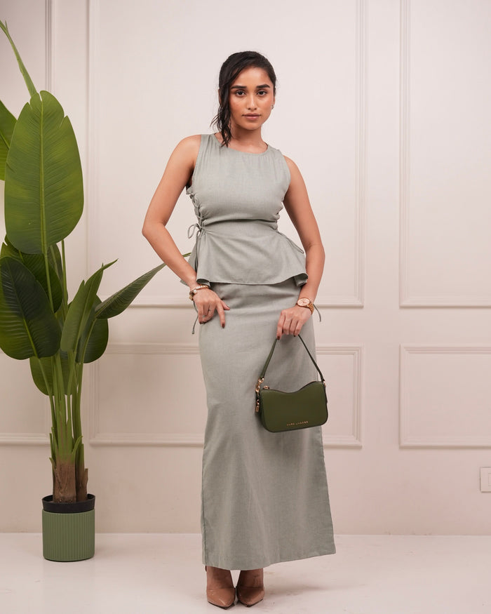 Mira Peplum Skirt Set