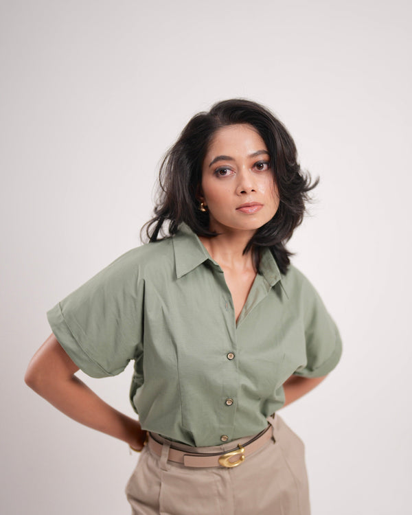 Pistachio Half Sleeve Shirt