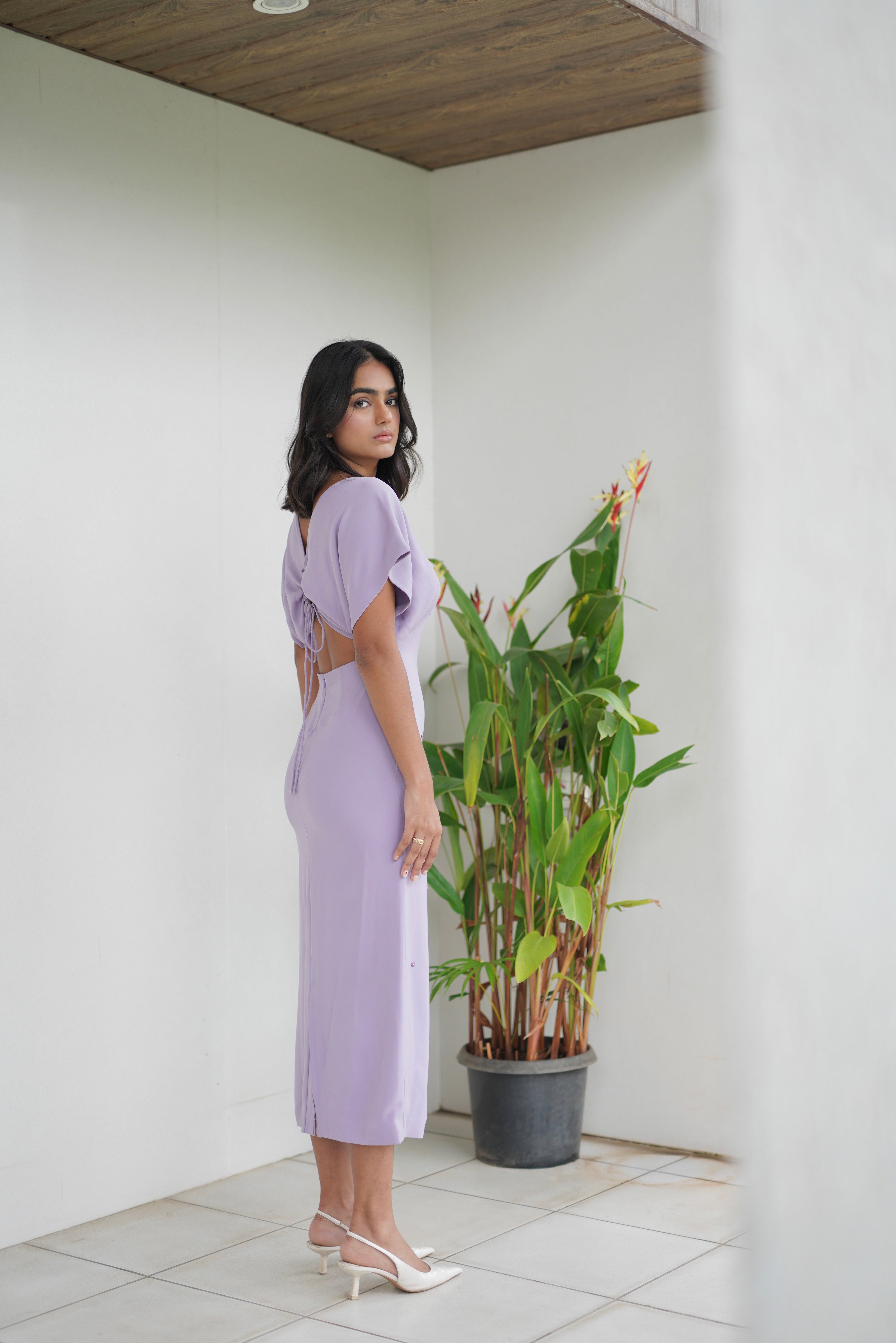 Lilac Embellished Dress