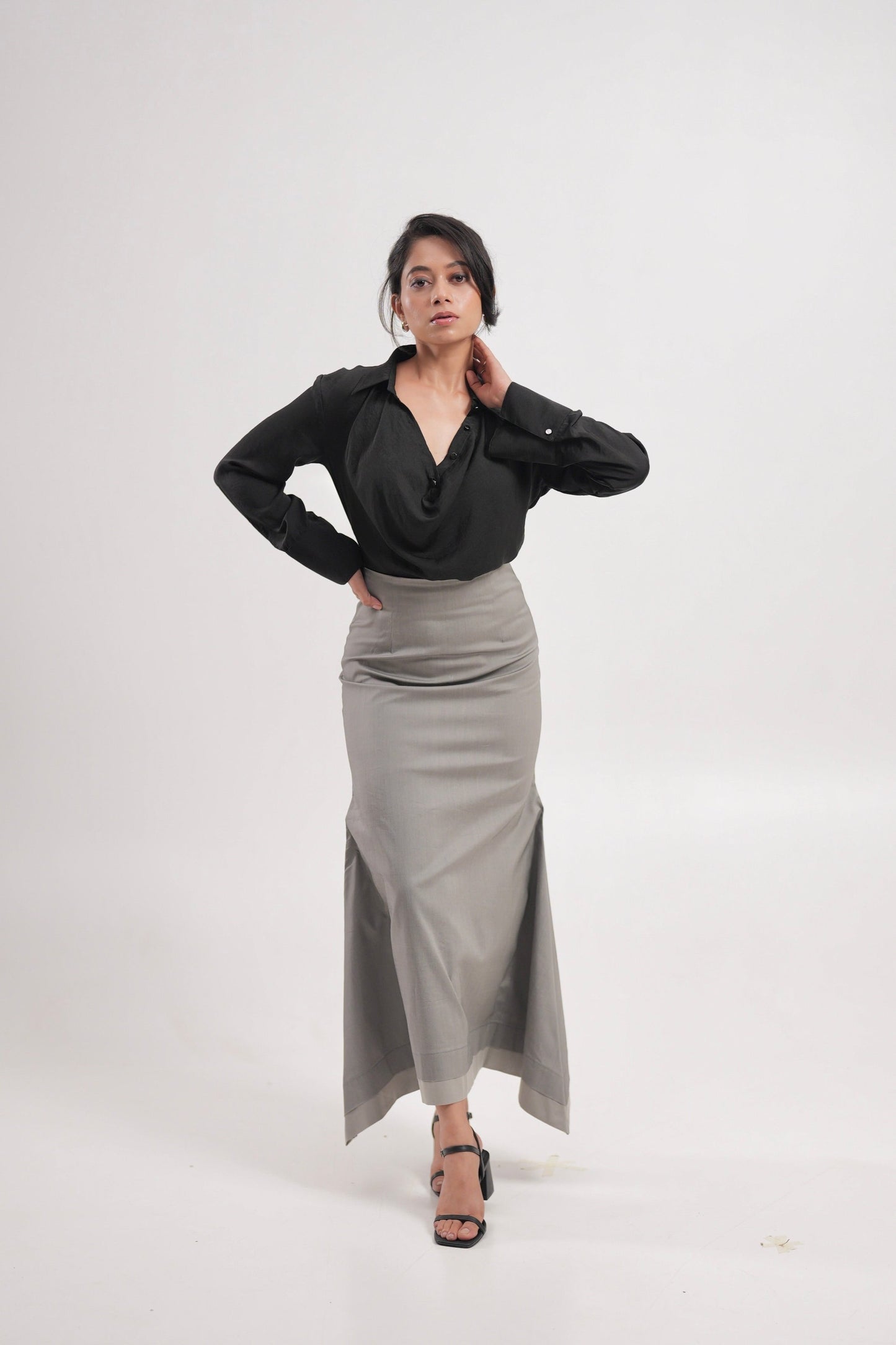 Steel Grey Mermaid Skirt