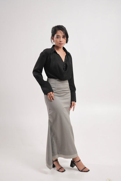 Steel Grey Mermaid Skirt