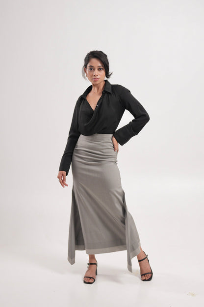 Steel Grey Mermaid Skirt