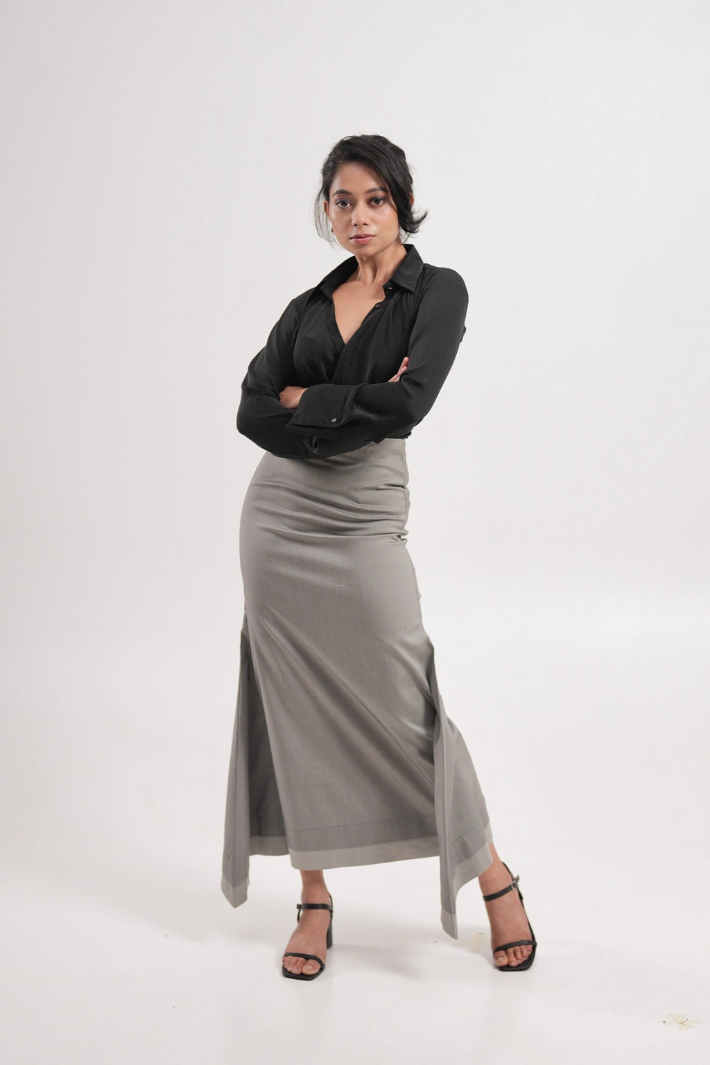 Steel Grey Mermaid Skirt