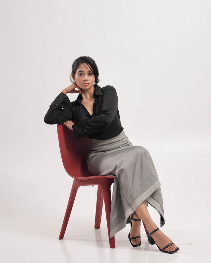 Steel Grey Mermaid Skirt