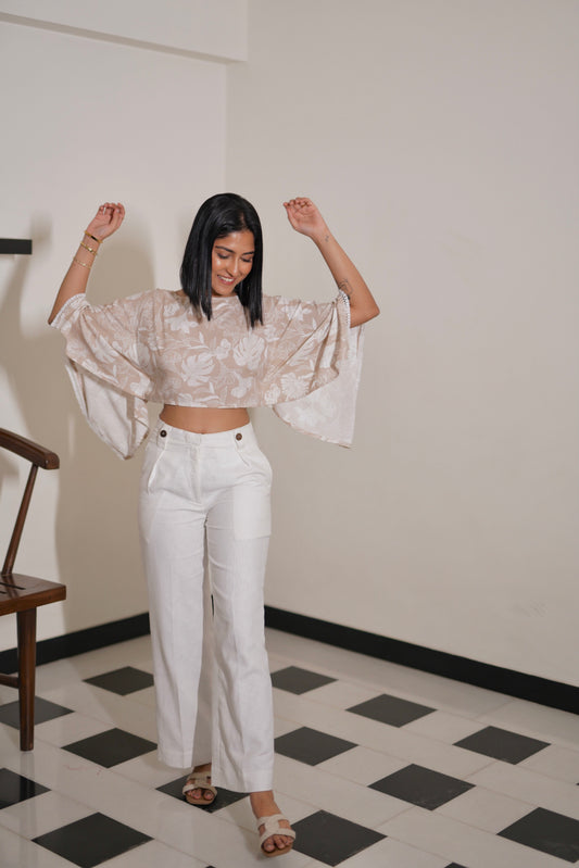 Chalky Pleated Pants