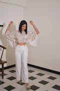 Chalky Pleated Pants