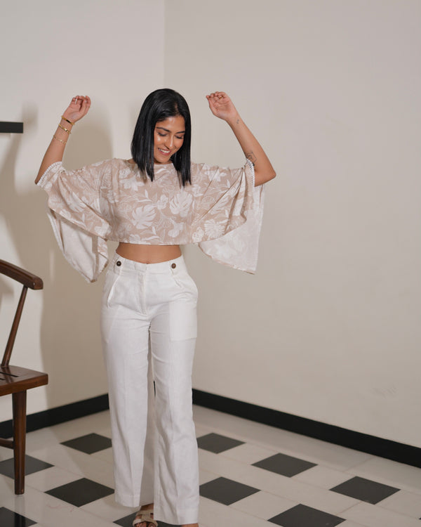 Chalky Pleated Pants