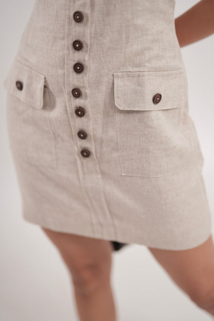 Linen Short Dress