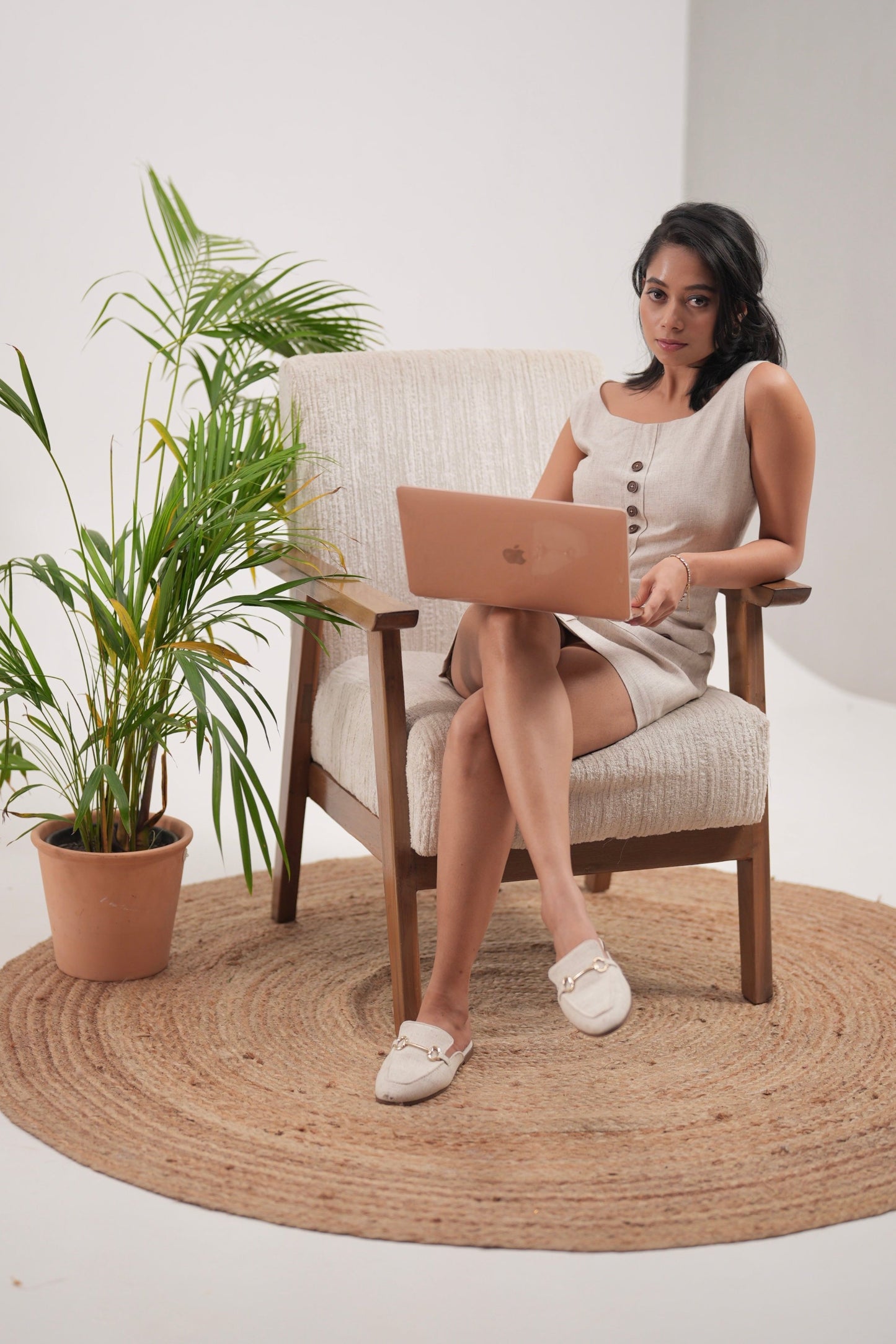 Linen Short Dress