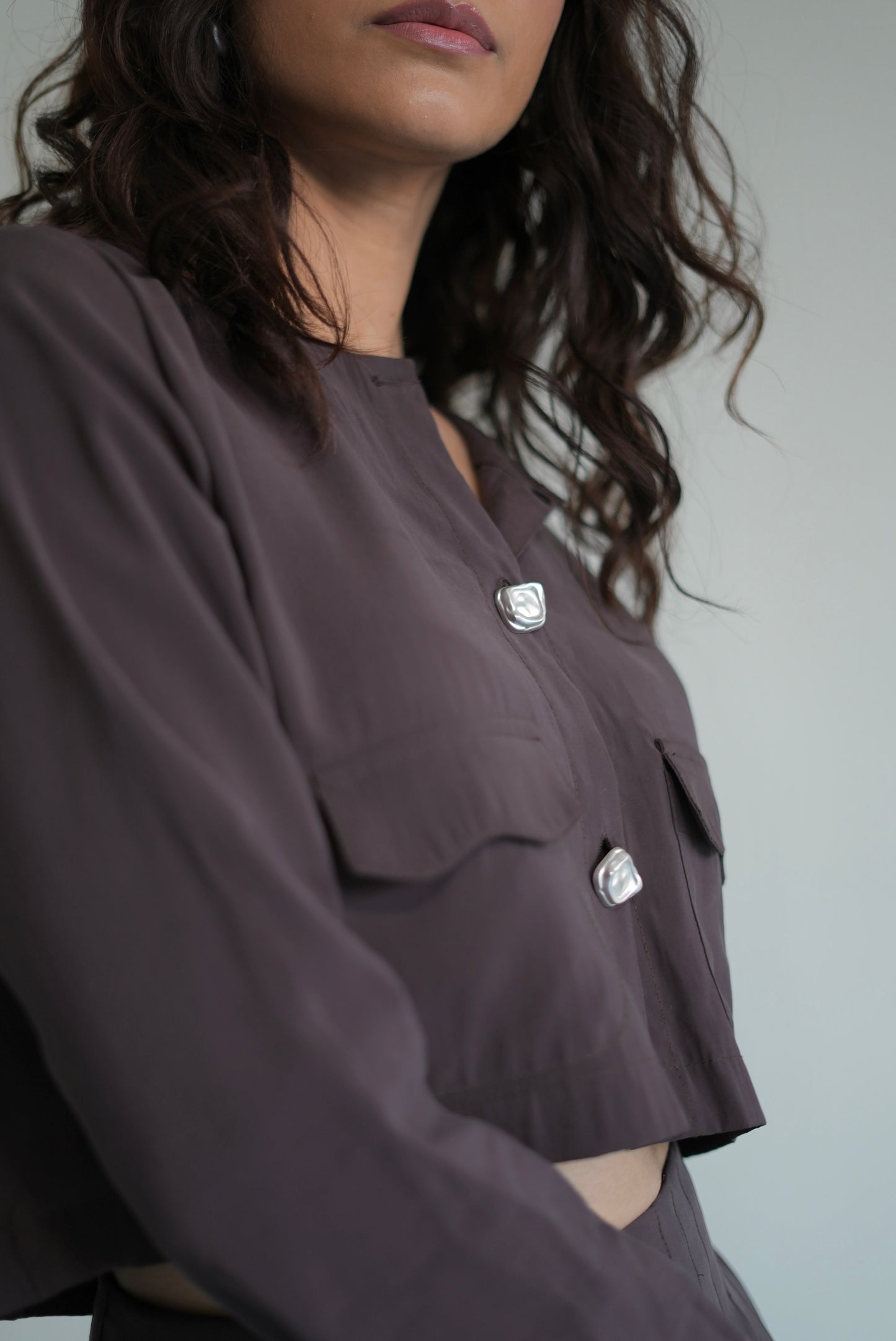 Soft Suede Mini Skirt Set