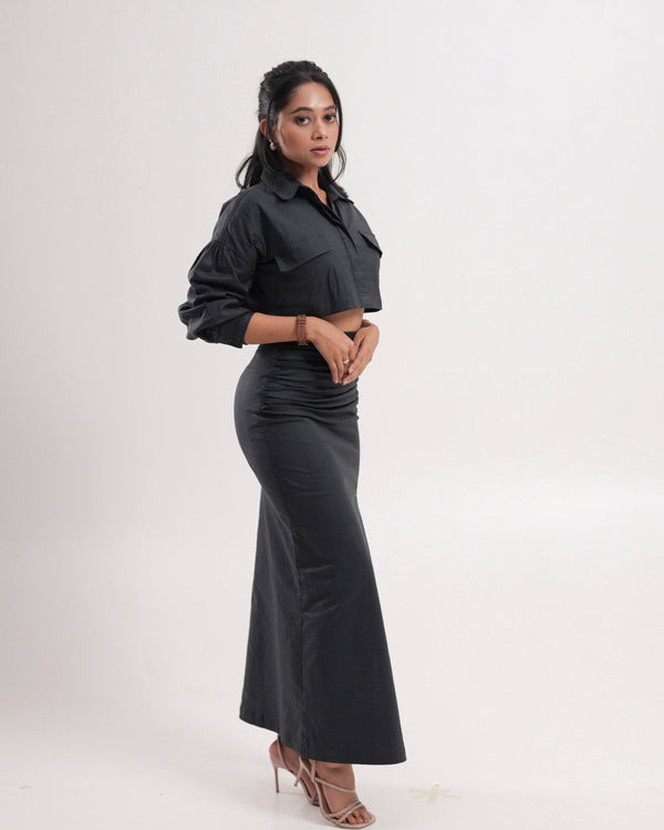 Slate Grey Skirt Set alternate