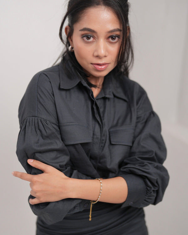 Slate Grey Boxy Shirt alternate