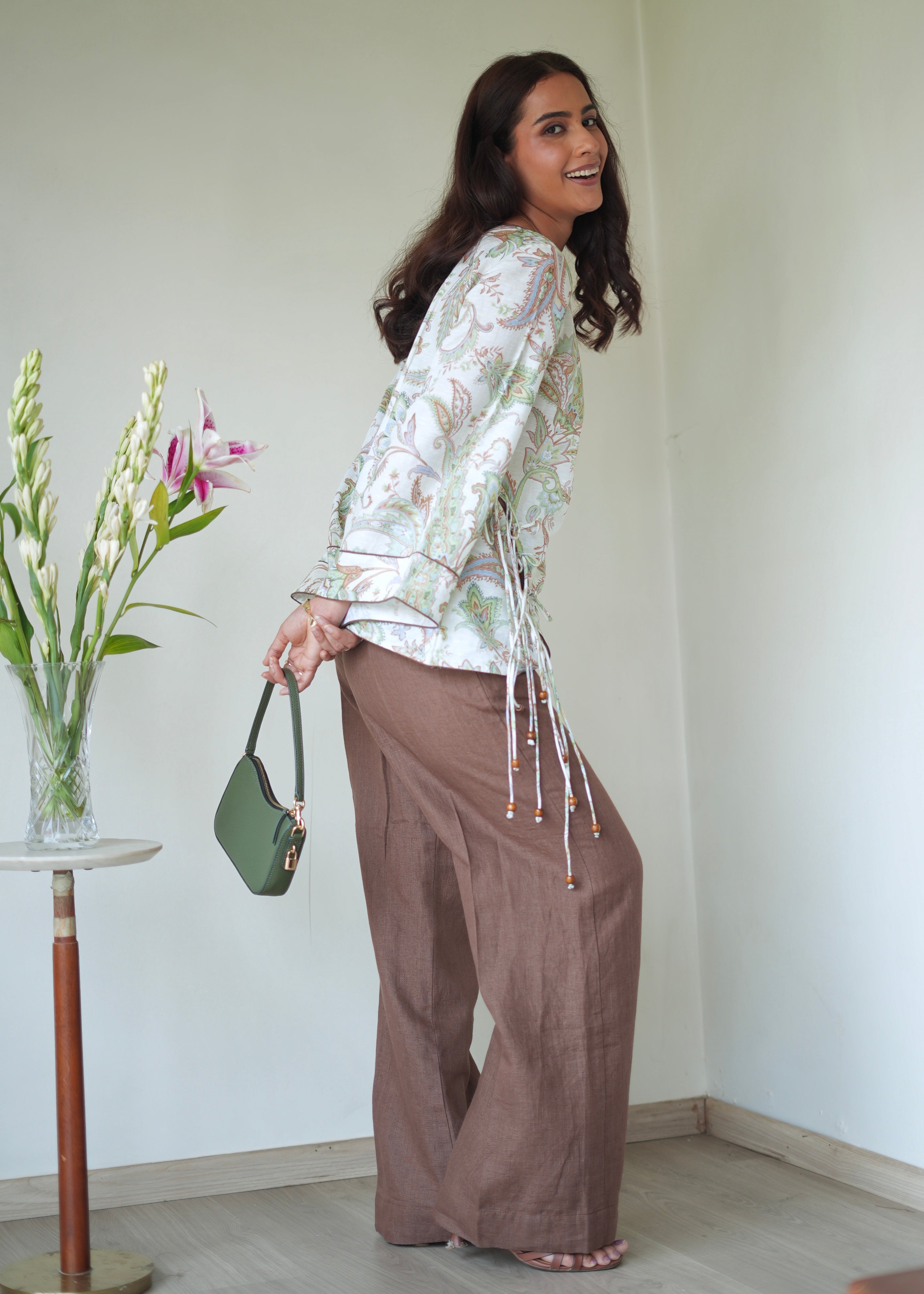Dahlia Top & Umber Trousers Set