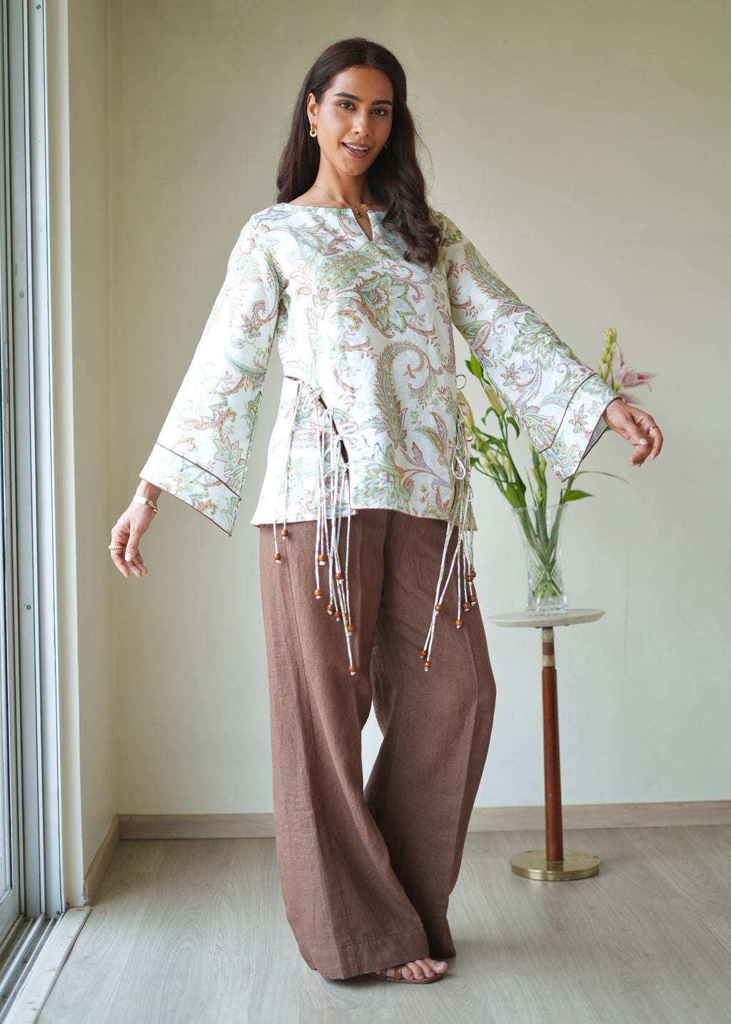 Dahlia Top & Umber Trousers Set