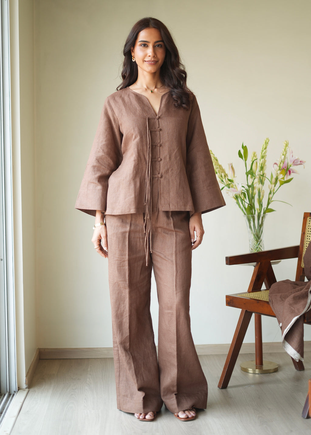 Umber Brown Tunic Set