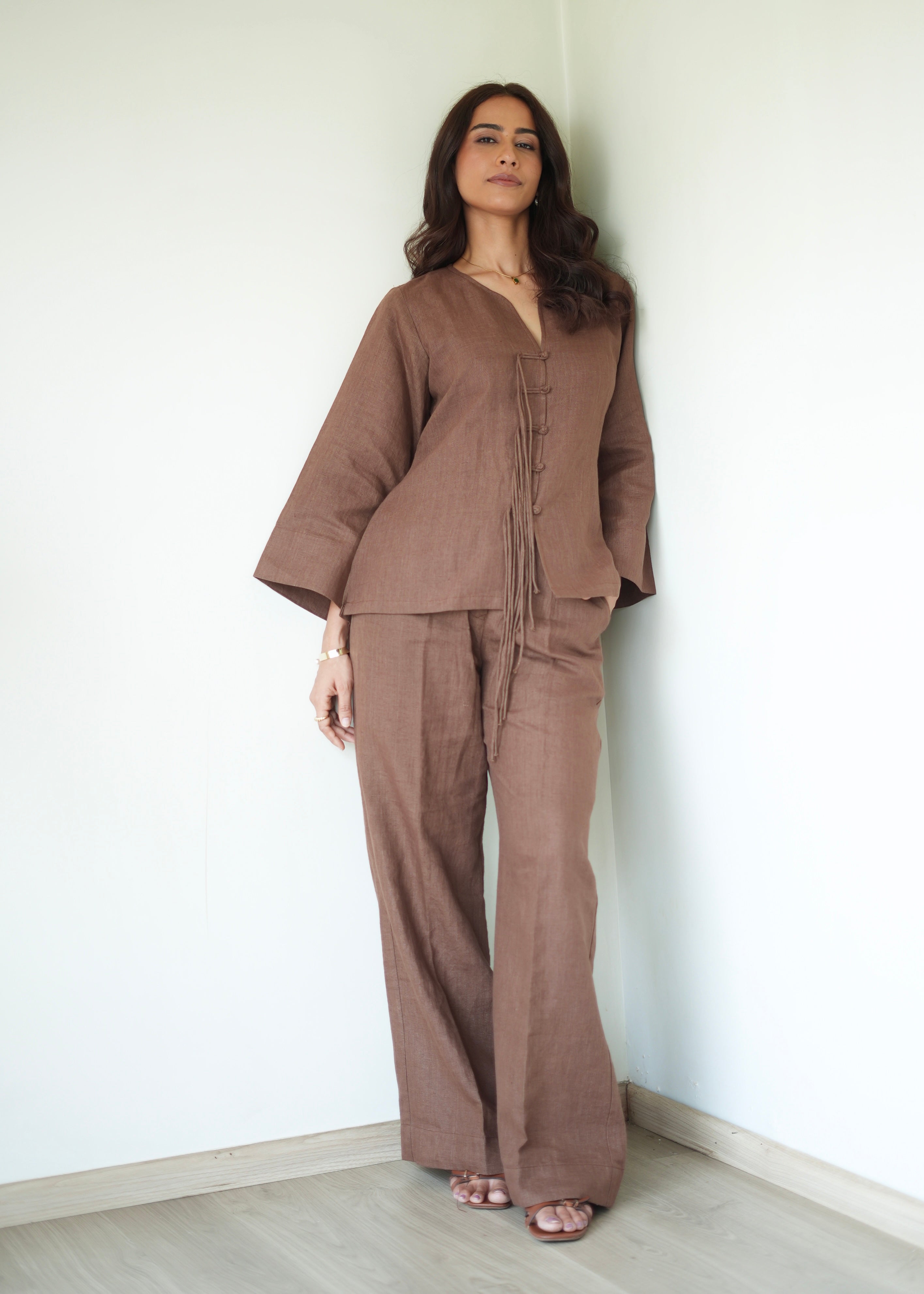 Umber Brown Tunic Set