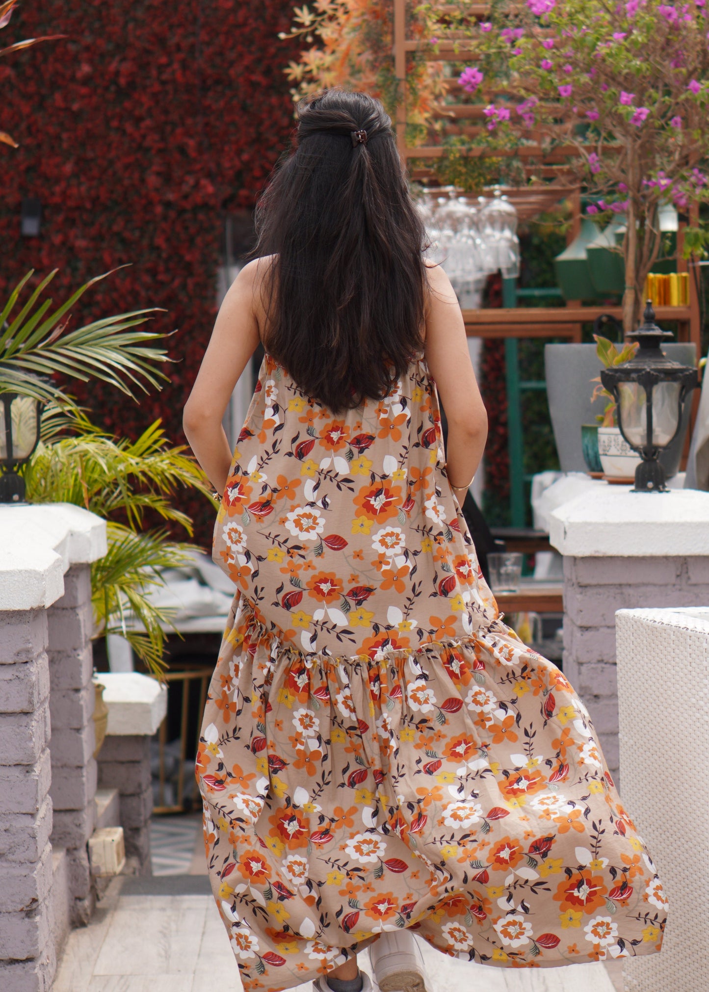 Bloom Halter Maxi dress