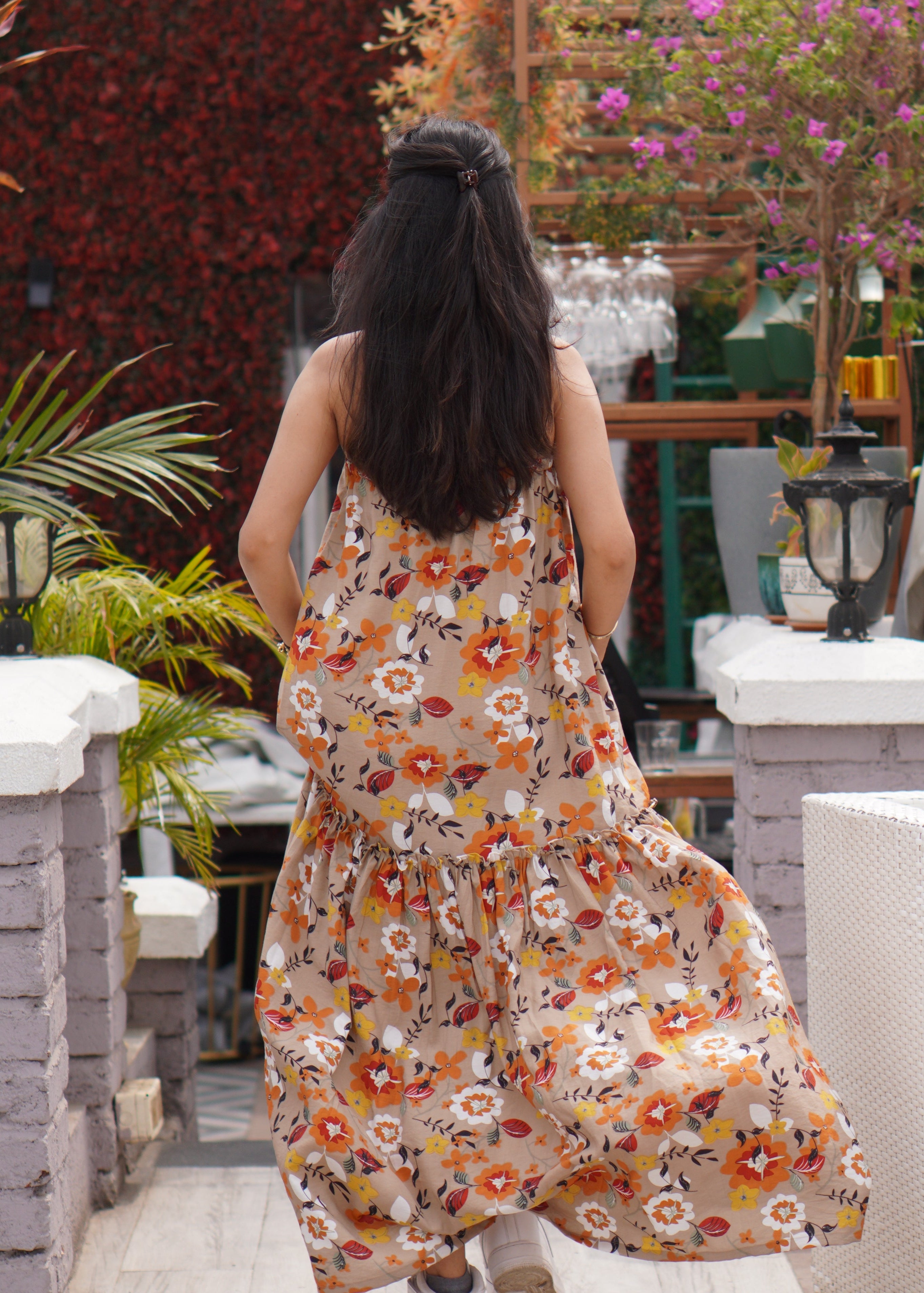 Bloom Halter Maxi dress
