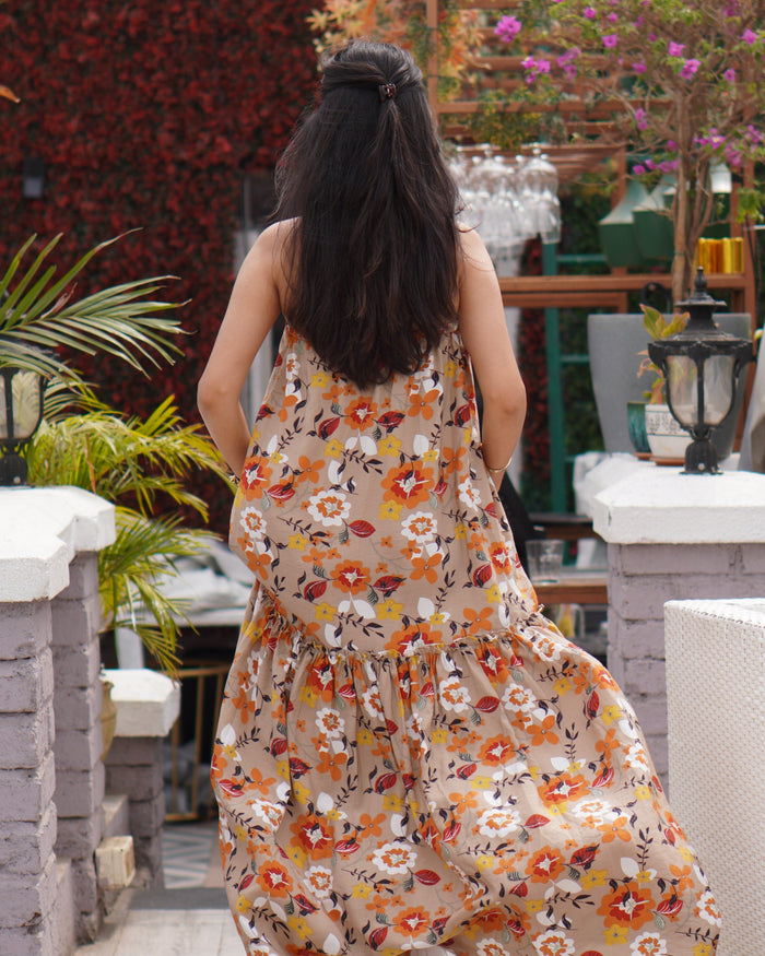 Bloom Halter Maxi dress